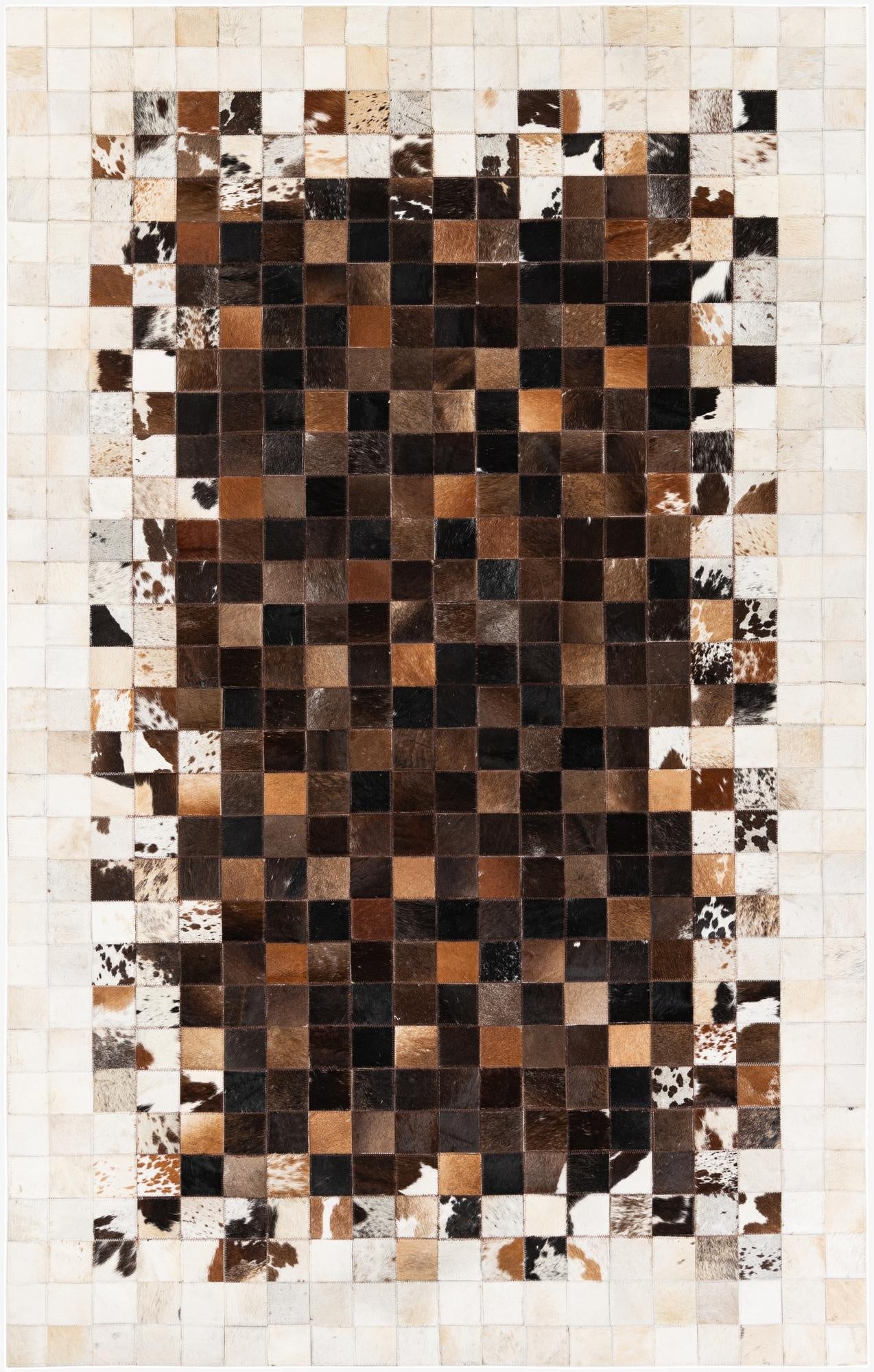  5' 2 x 8' Cowhide Stocks Rug