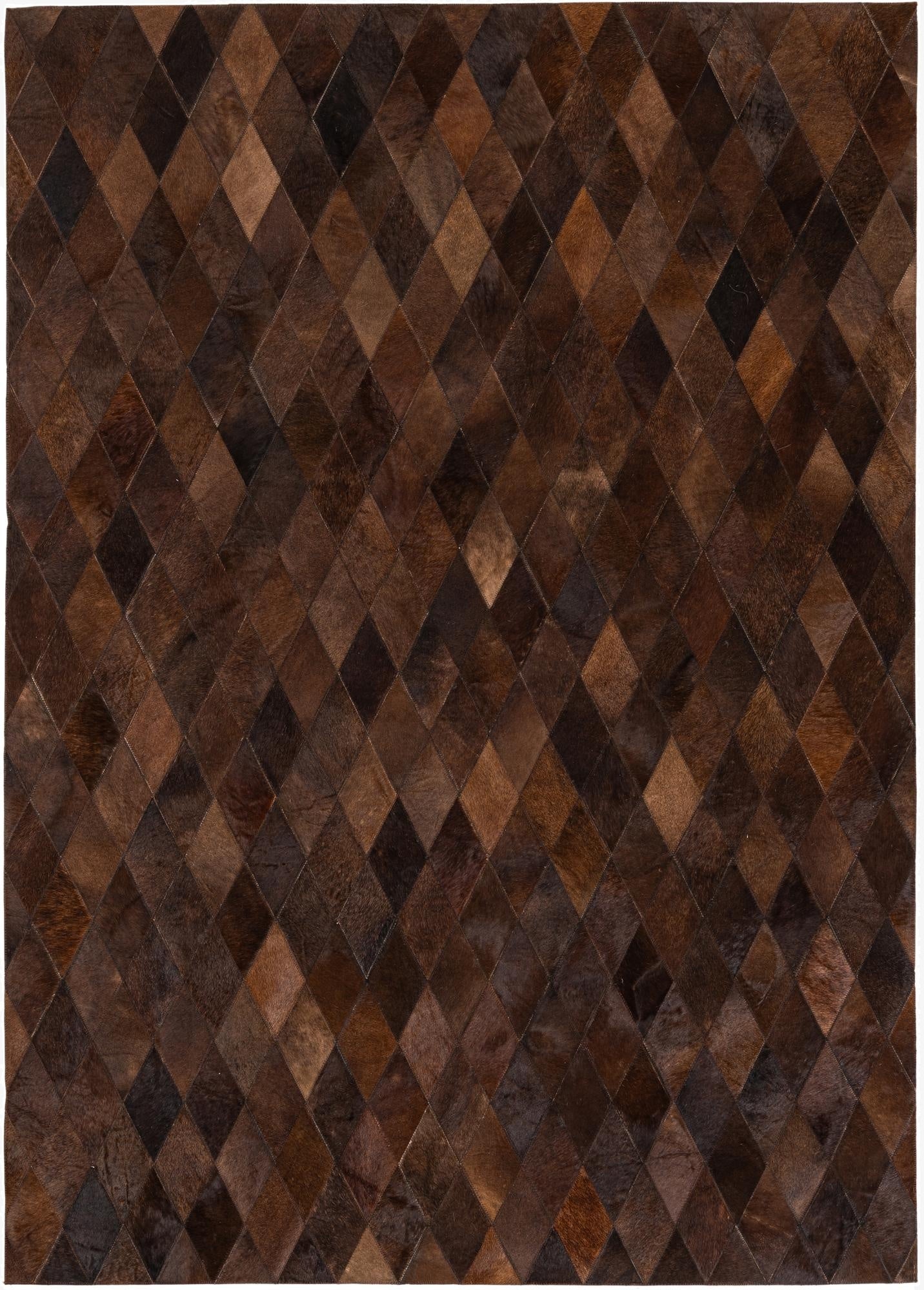  4' 7 x 6' 6 Cowhide Stocks Rug