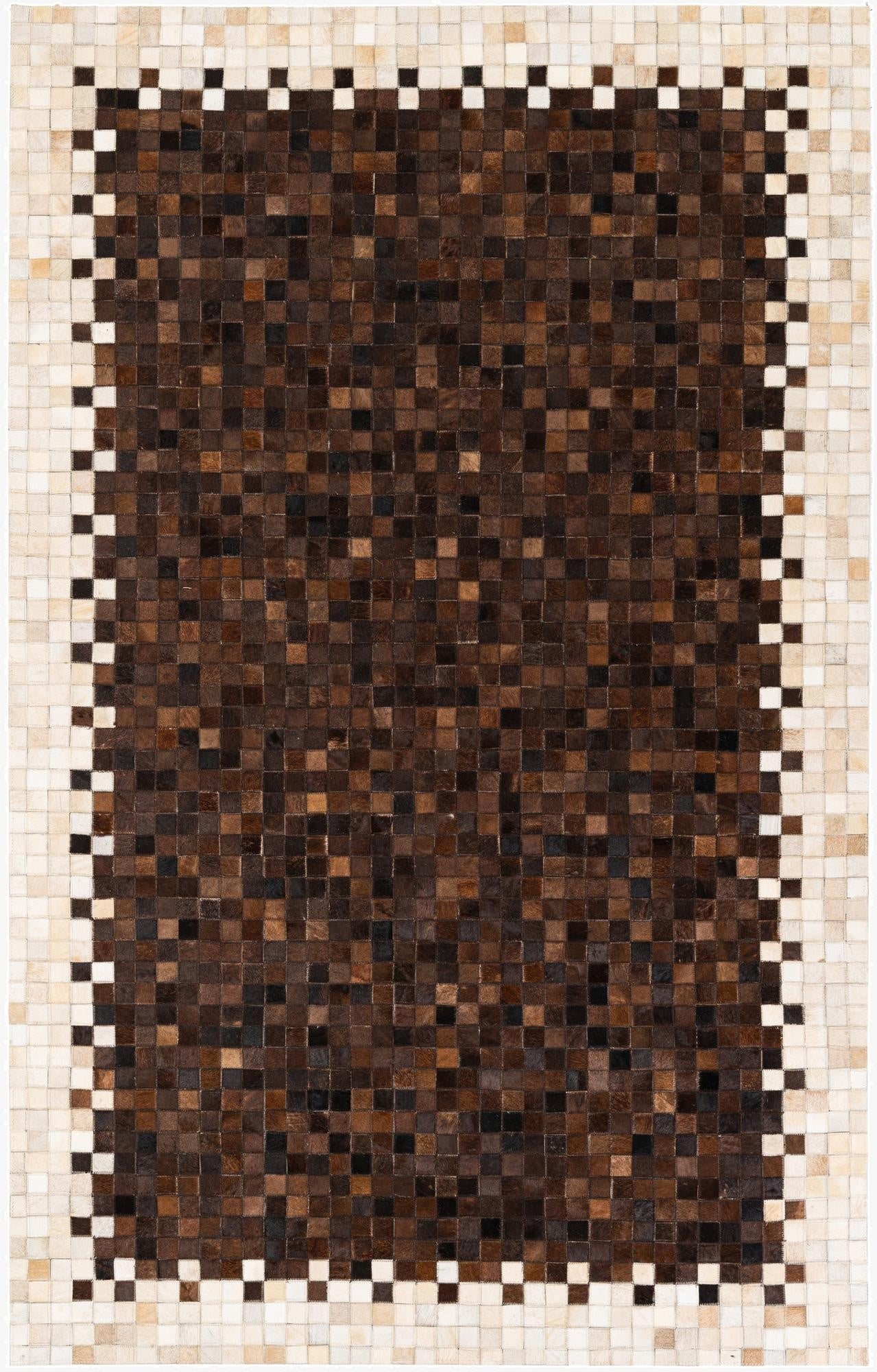  5' x 7' 11 Cowhide Stocks Rug