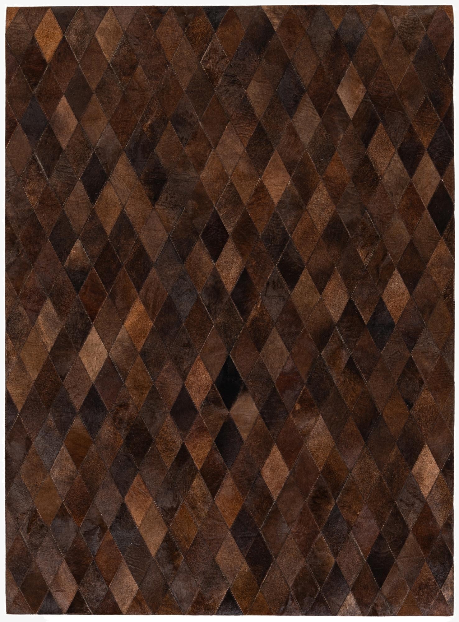  4' 8 x 6' 6 Cowhide Stocks Rug