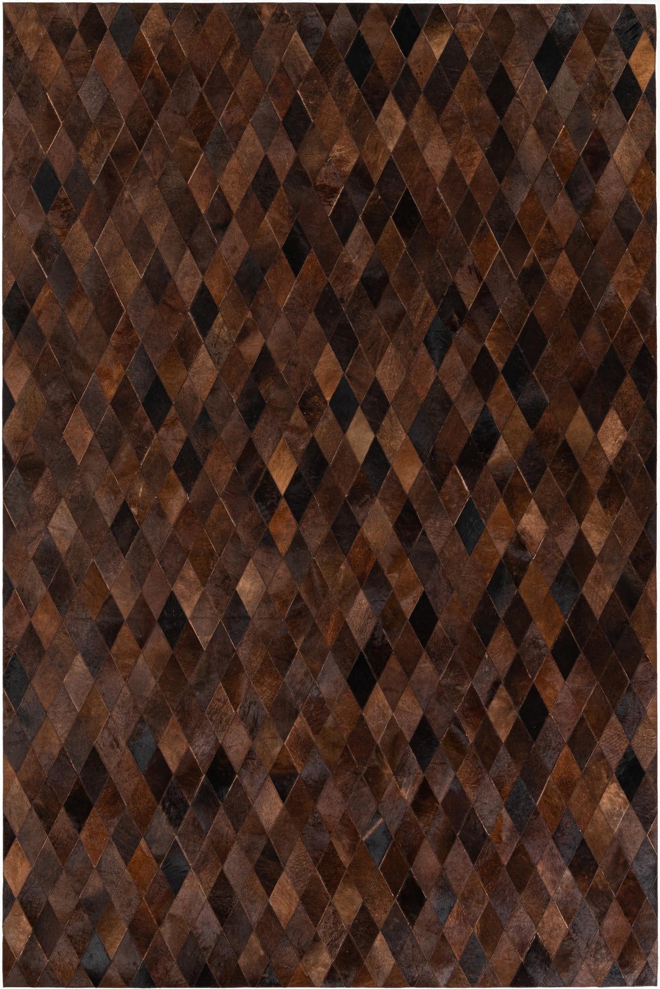  6' 7 x 9' 10 Cowhide Stocks Rug