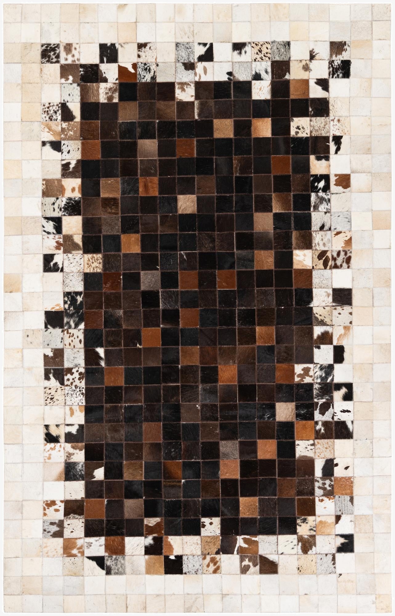  5' x 7' 11 Cowhide Stocks Rug