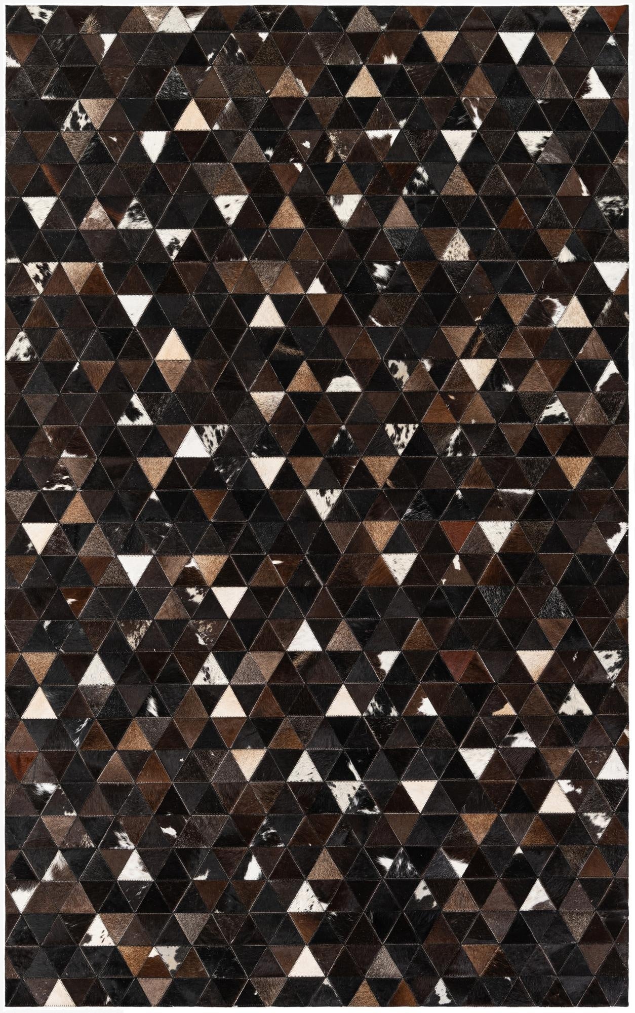  5' x 7' 11 Cowhide Stocks Rug