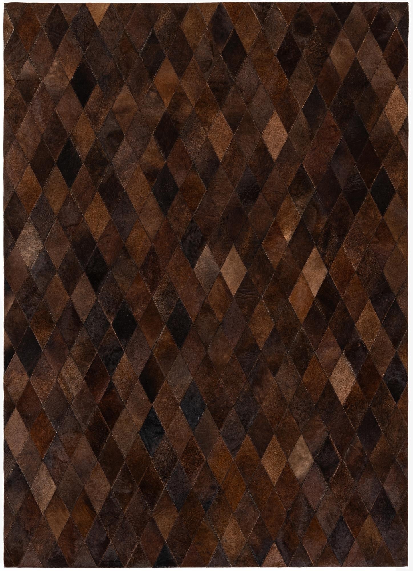  4' 8 x 6' 7 Cowhide Stocks Rug
