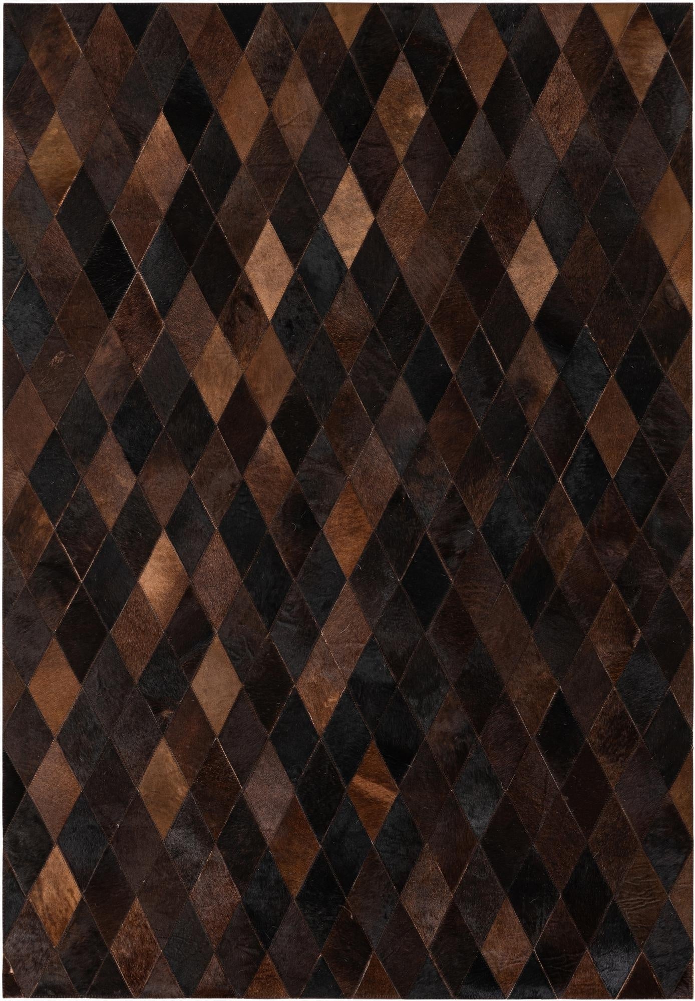  4' 1 x 5' 10 Cowhide Stocks Rug