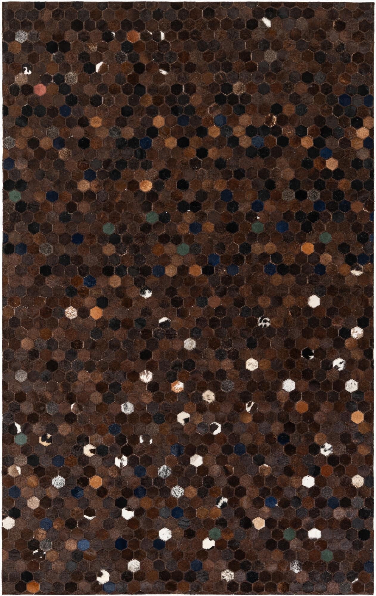  5' x 8' Cowhide Stocks Rug