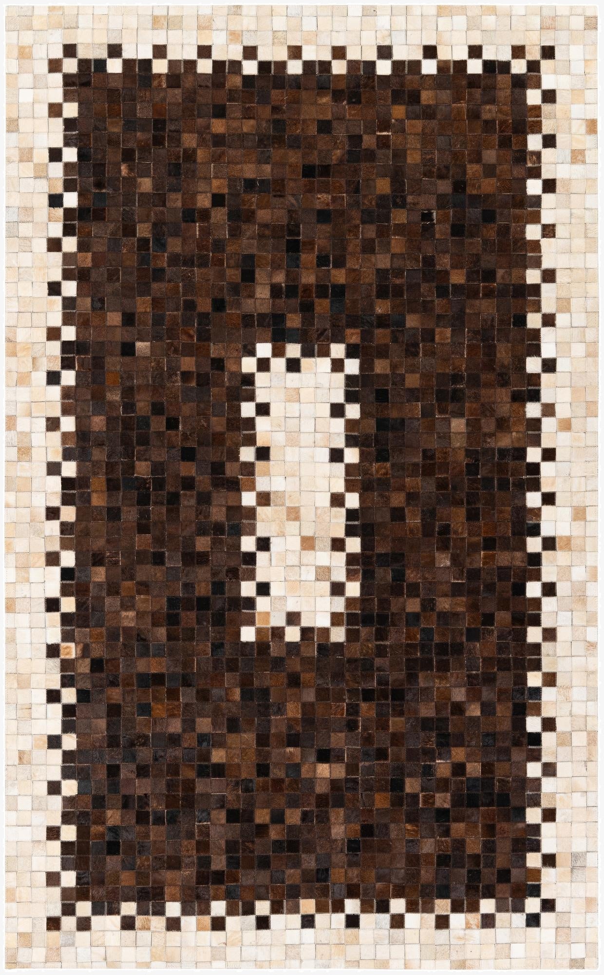  5' 1 x 8' 2 Cowhide Stocks Rug