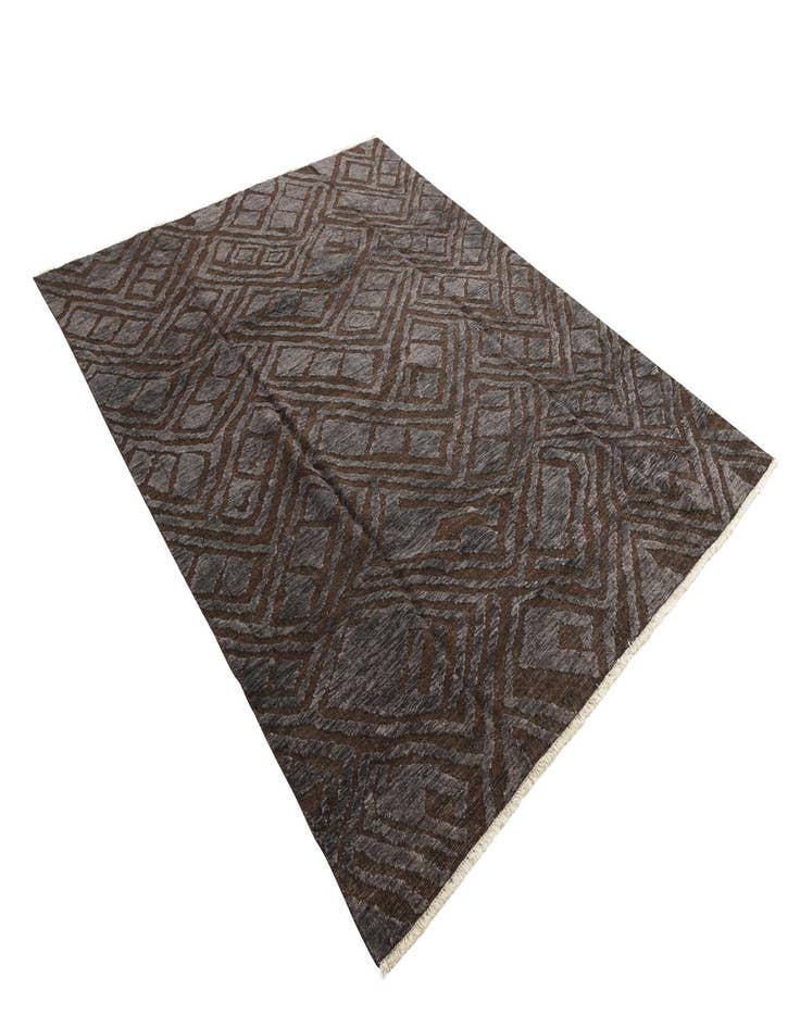 Detail image of  8' x 9' 10  Hand Knotted Darya Wool Rug