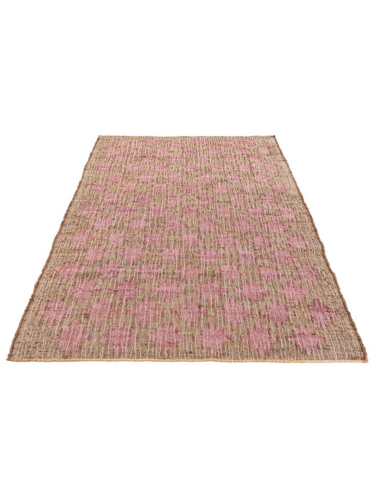 Detail image of  4' 4 x 5' 10  Hand Woven Kala Handwoven Jute Rug