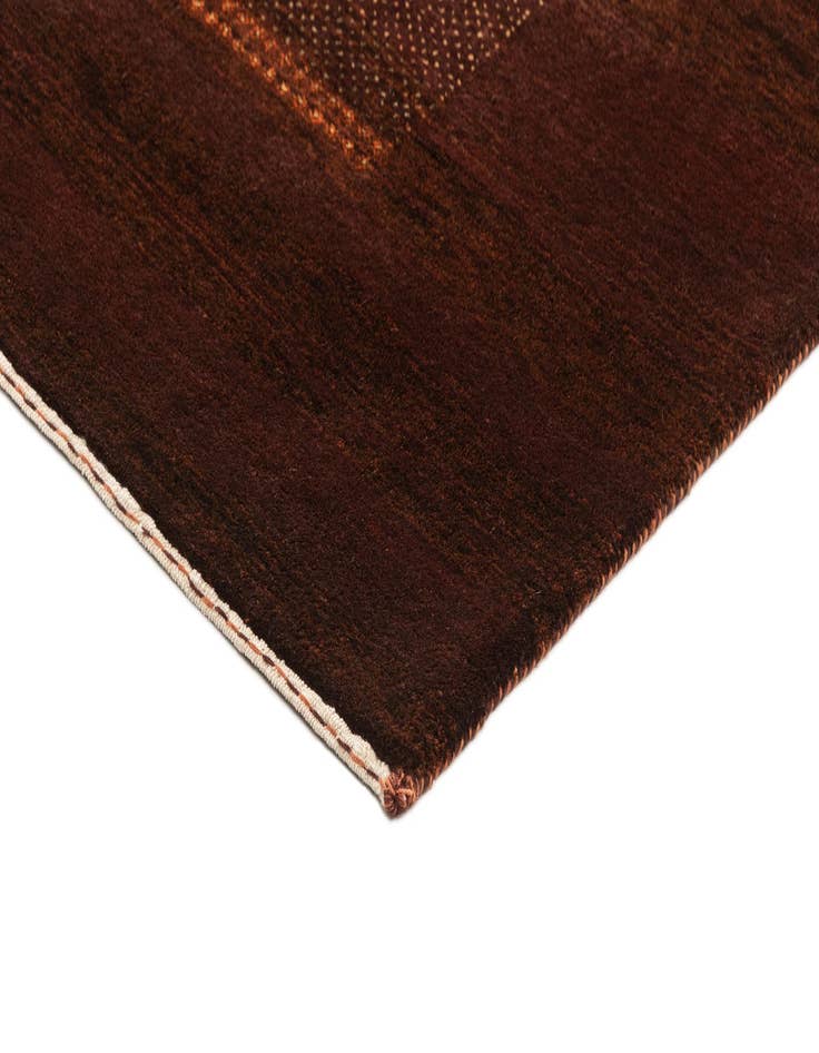 Detail image of  4' 10 x 6' 10  Hand Knotted Kashkuli Gabbeh Oriental Wool Rug