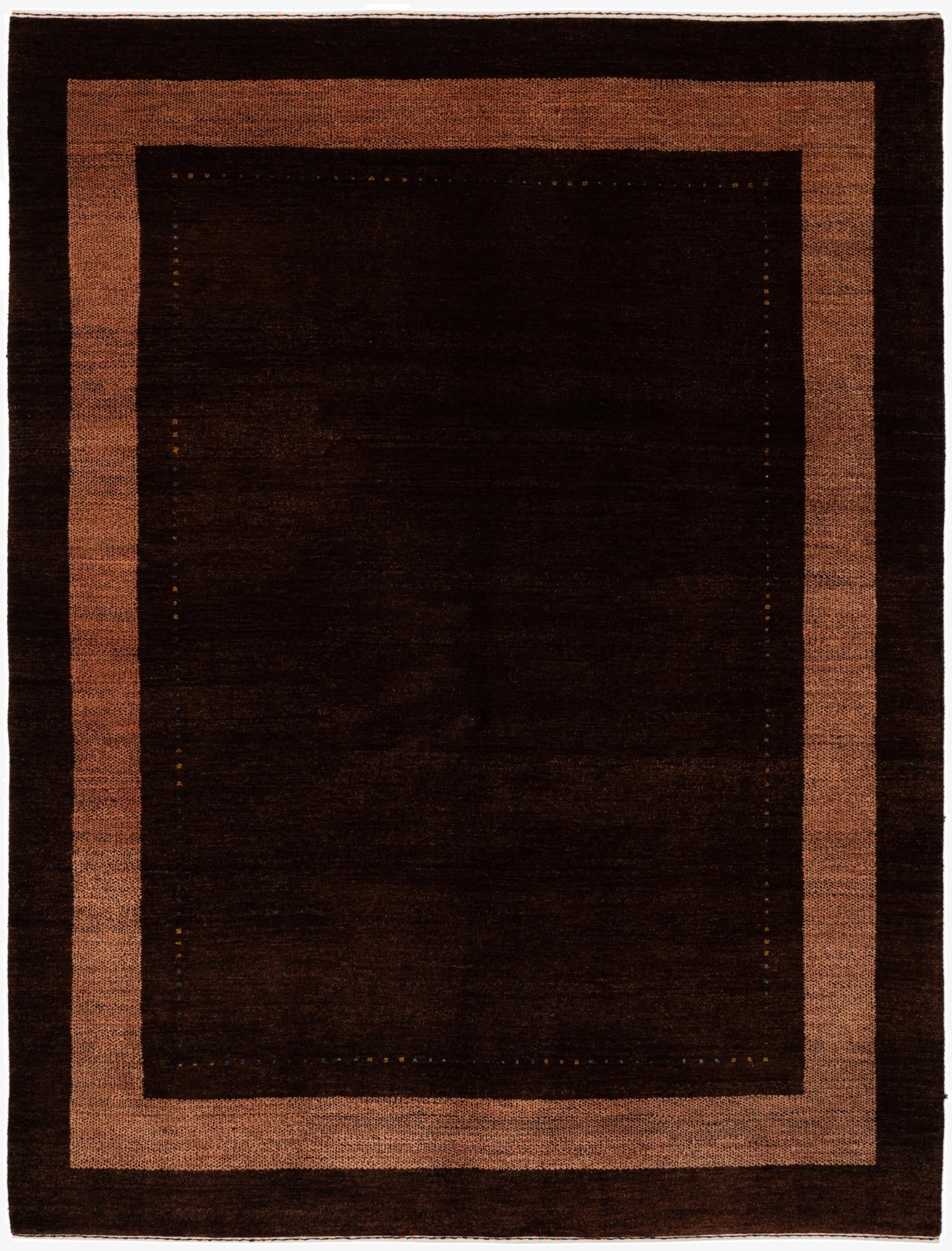  5' x 6' 8  Hand Knotted Kashkuli Gabbeh Wool Rug