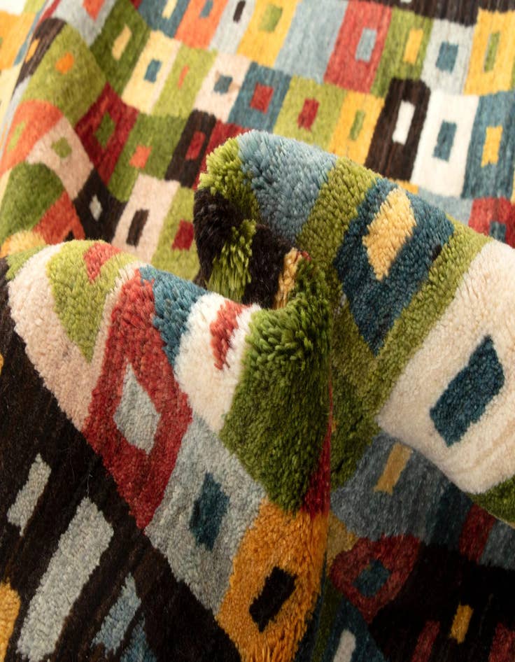 Detail image of  5' x 6' 6 Kashkuli Wool Rug