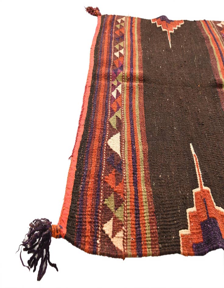 Detail image of  3' 3 x 3' 10  Hand Woven Kilim Fars Wool Rug