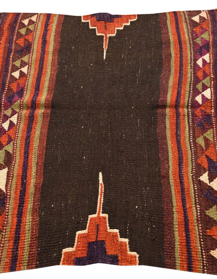 Detail image of  3' 3 x 3' 10  Hand Woven Kilim Fars Wool Rug