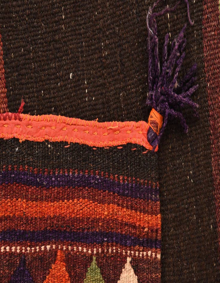 Detail image of  3' 3 x 3' 10  Hand Woven Kilim Fars Wool Rug