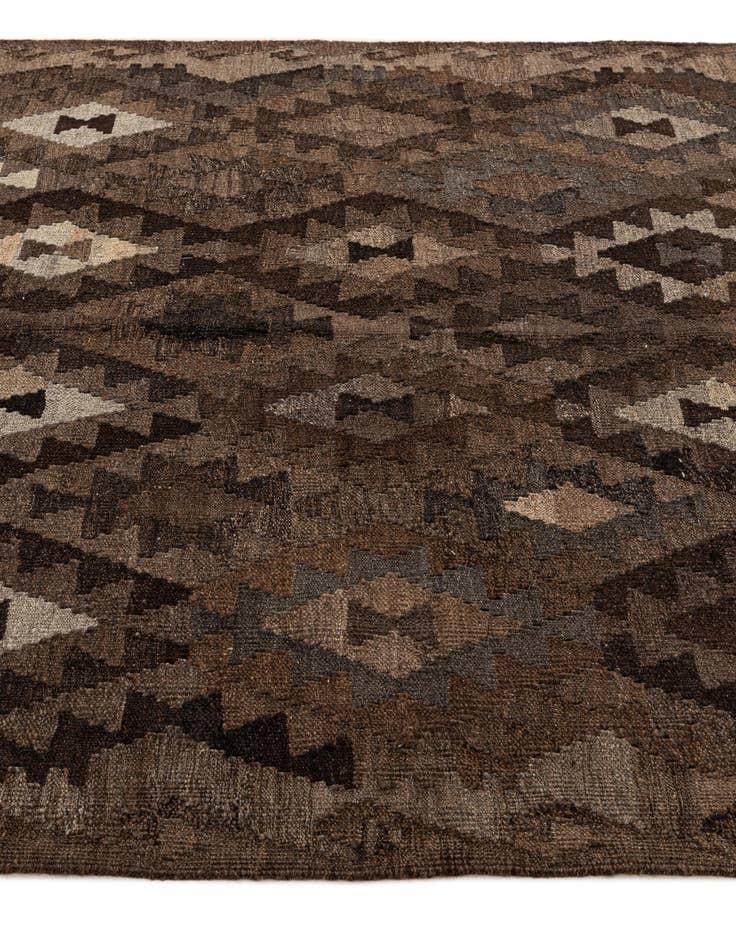 Detail image of  5' 2 x 6' 6  Hand Woven Kilim Maymana Wool Rug
