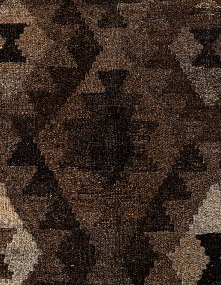 Detail image of  5' 2 x 6' 6  Hand Woven Kilim Maymana Wool Rug