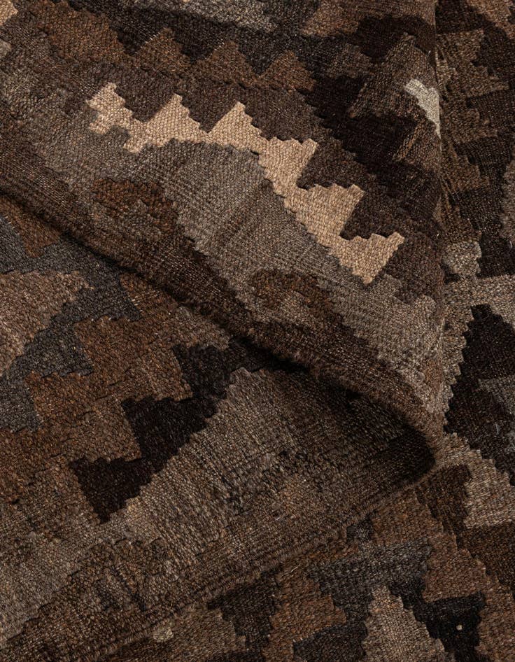 Detail image of  5' 2 x 6' 6  Hand Woven Kilim Maymana Wool Rug