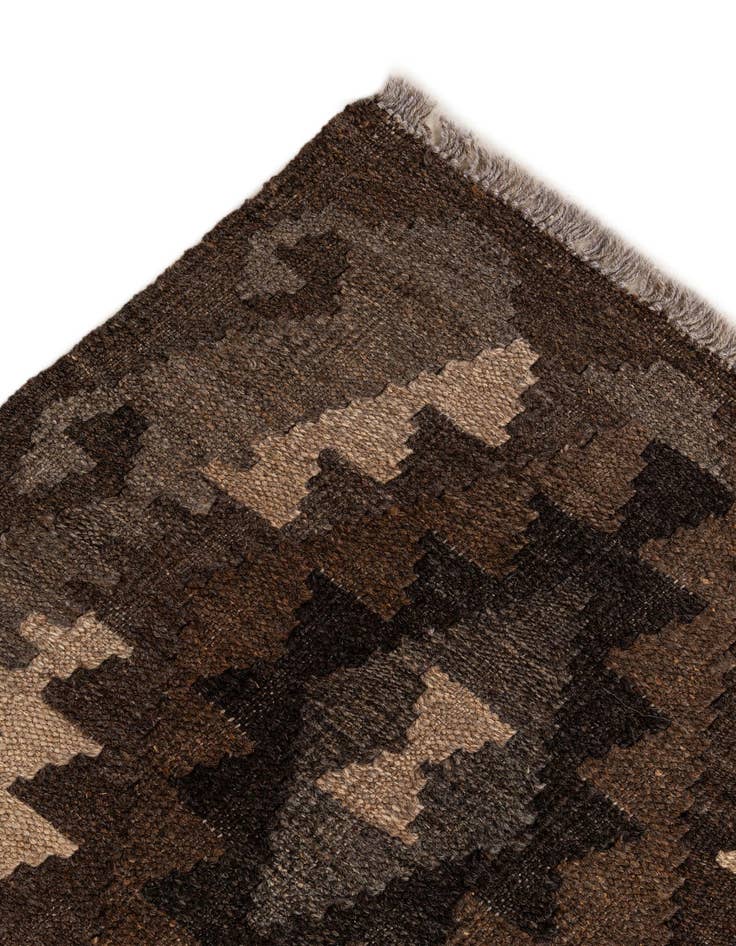 Detail image of  5' 2 x 6' 6  Hand Woven Kilim Maymana Wool Rug