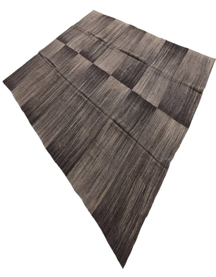 Detail image of  9' 1 x 11' 6  Hand Woven Kilim Modern Wool Rug