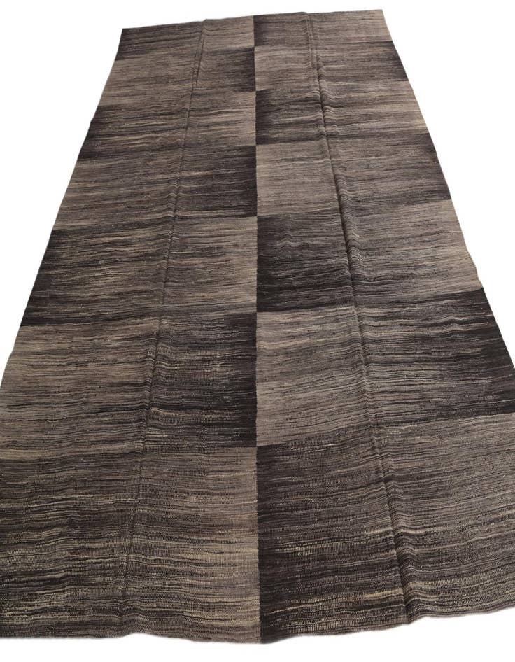 Detail image of  9' 1 x 11' 6  Hand Woven Kilim Modern Wool Rug