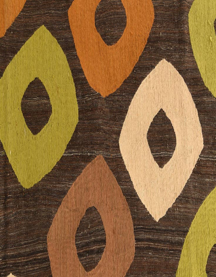 Detail image of  7' 4 x 10'  Hand Woven Kilim Modern Rug