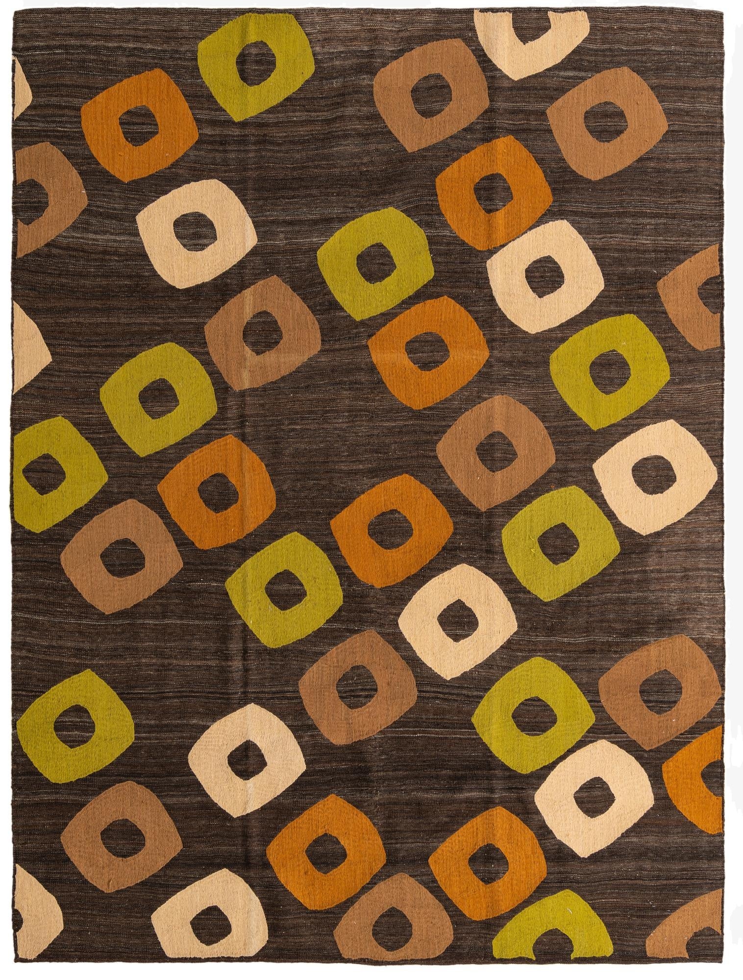  7' 4 x 10'  Hand Woven Kilim Modern Rug