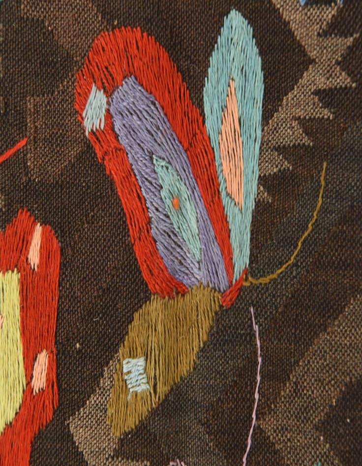 Detail image of  5' 5 x 7' 8  Hand Woven Kilim Suzani Wool Rug