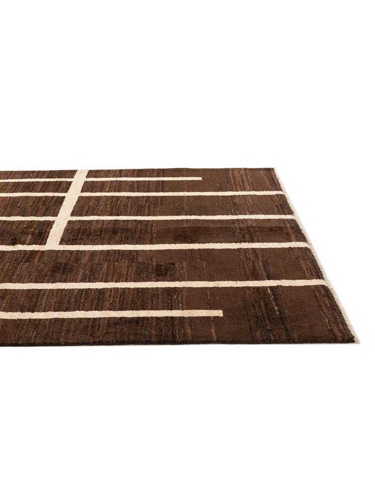 Detail image of  5' 9 x 7' 8  Hand Knotted Modern Ziegler Wool Rug