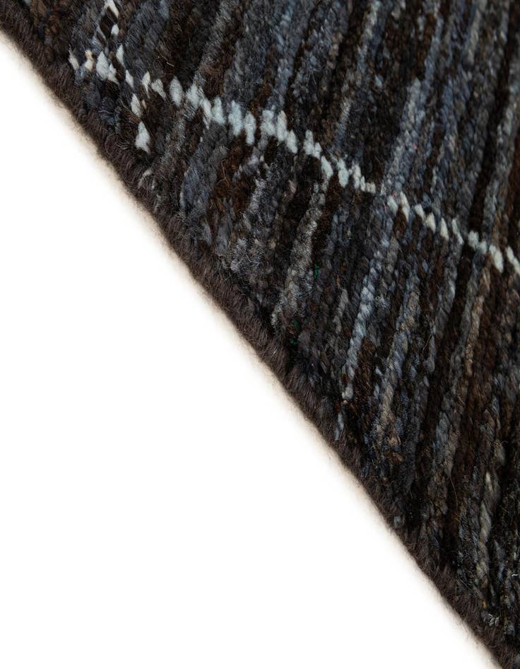 Detail image of  4' 9 x 6' 4  Hand Knotted Moroccan Wool Rug