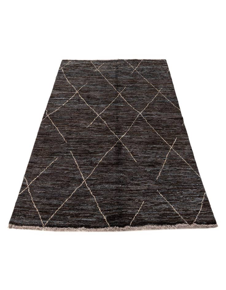 Detail image of  5' x 7' 4  Hand Knotted Moroccan Wool Rug