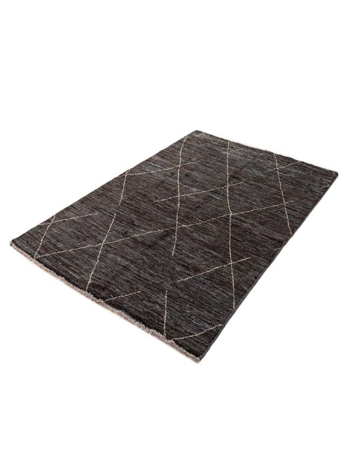 Detail image of  5' x 7' 4  Hand Knotted Moroccan Wool Rug