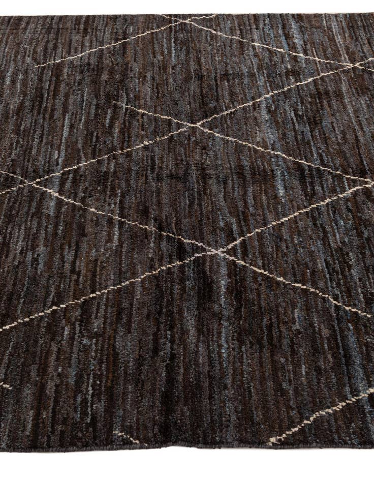 Detail image of  5' x 7' 4  Hand Knotted Moroccan Wool Rug