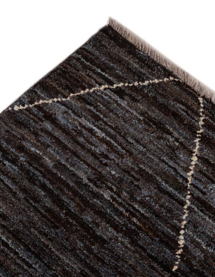 Detail image of  5' x 7' 4  Hand Knotted Moroccan Wool Rug