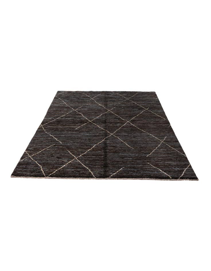 Detail image of  5' x 7' 4  Hand Knotted Moroccan Wool Rug