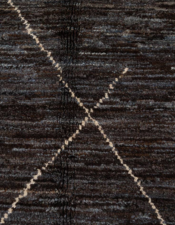 Detail image of  5' x 7' 4  Hand Knotted Moroccan Wool Rug