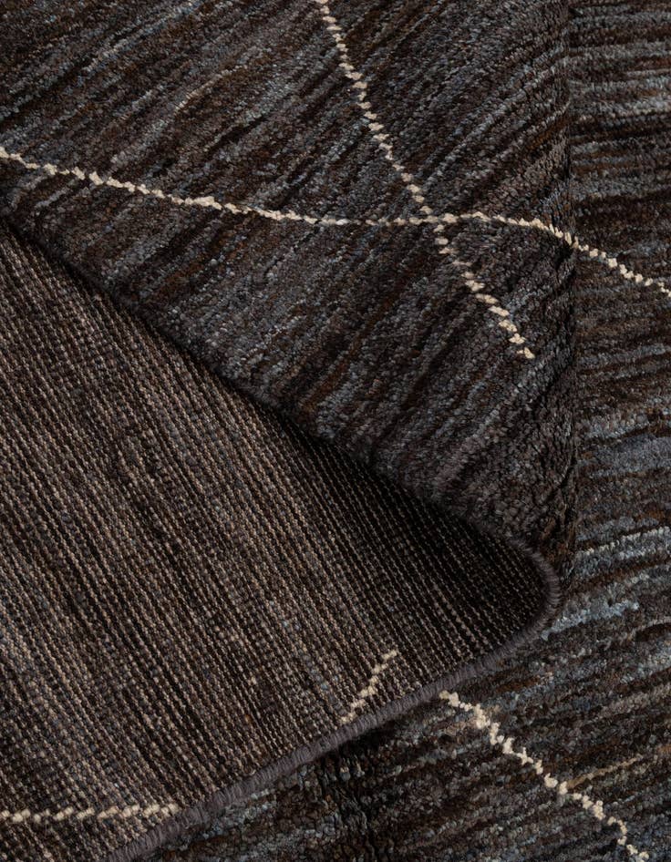 Detail image of  5' x 7' 4  Hand Knotted Moroccan Wool Rug