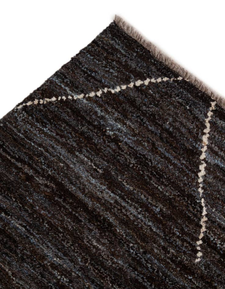 Detail image of  5' x 7' 4  Hand Knotted Moroccan Wool Rug