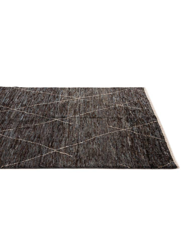 Detail image of  5' 3 x 7' 4  Hand Knotted Moroccan Wool Rug