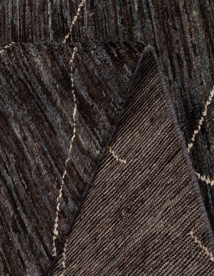 Detail image of  5' 3 x 7' 4  Hand Knotted Moroccan Wool Rug