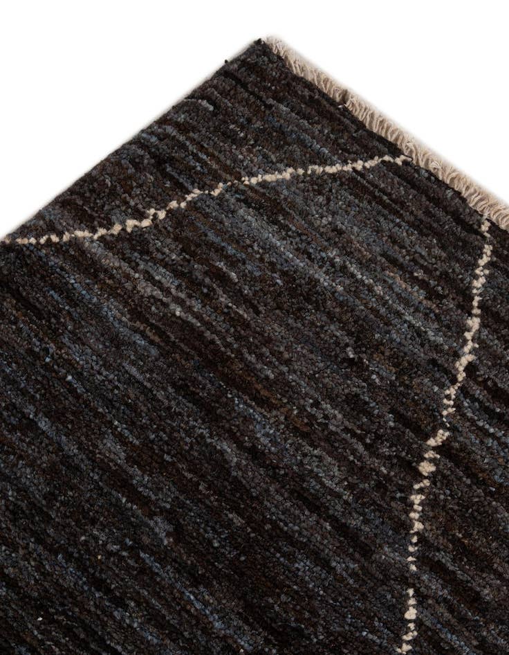 Detail image of  5' 3 x 7' 4  Hand Knotted Moroccan Wool Rug