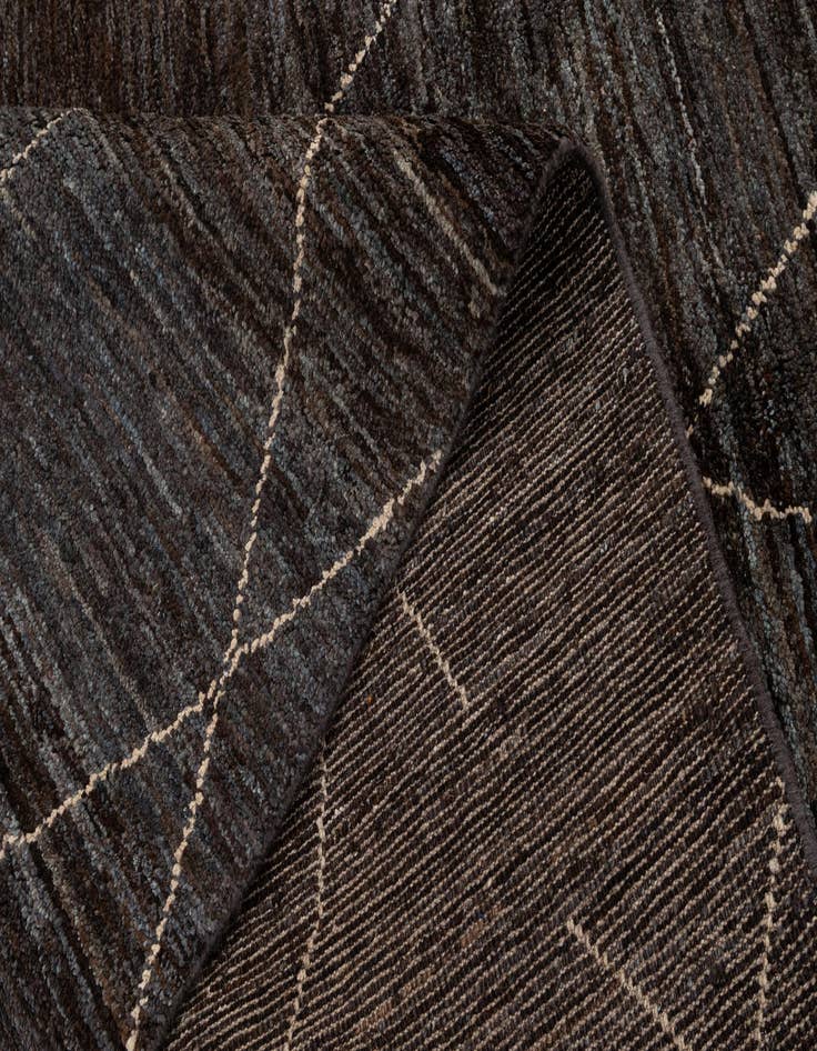 Detail image of  5' 1 x 7' 4  Hand Knotted Moroccan Wool Rug