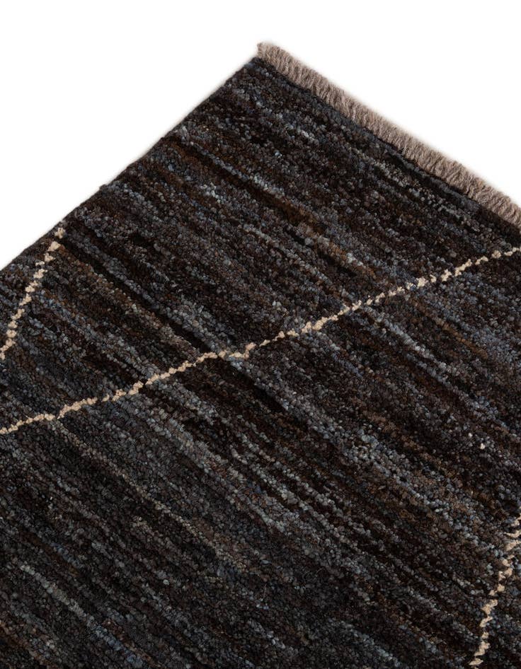 Detail image of  5' 1 x 7' 4  Hand Knotted Moroccan Wool Rug