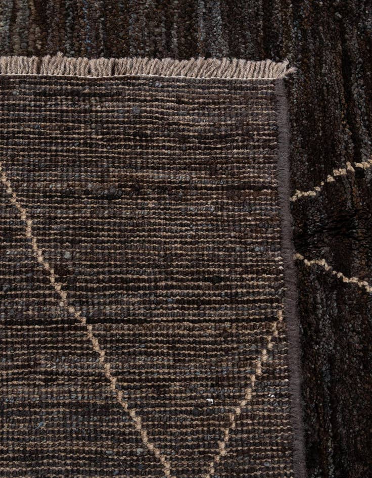 Detail image of  5' 1 x 7' 4  Hand Knotted Moroccan Wool Rug