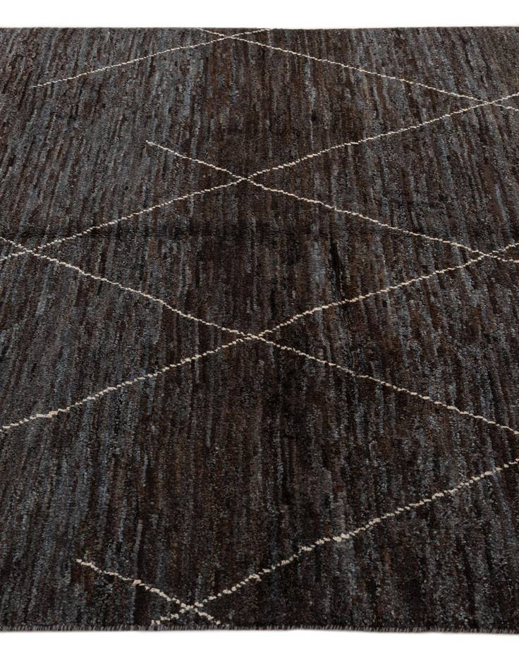 Detail image of  5' 2 x 7' 7  Hand Knotted Moroccan Wool Rug