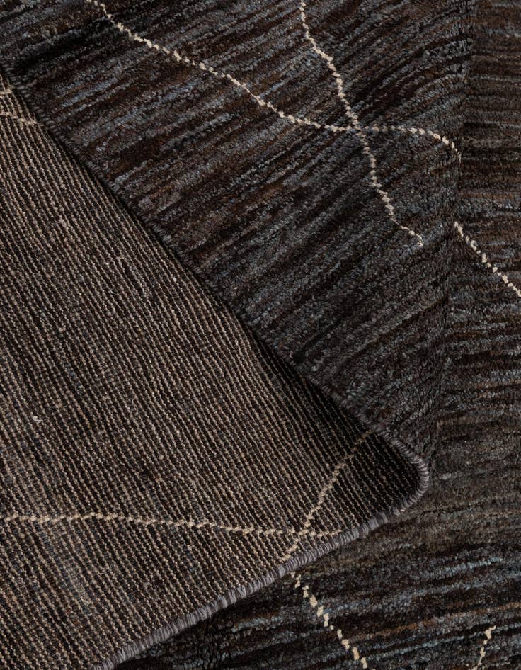 Detail image of  5' 2 x 7' 7  Hand Knotted Moroccan Wool Rug