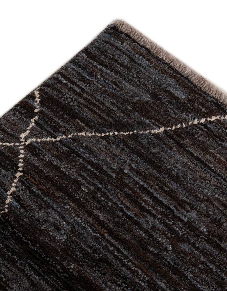 Detail image of  5' 2 x 7' 7  Hand Knotted Moroccan Wool Rug