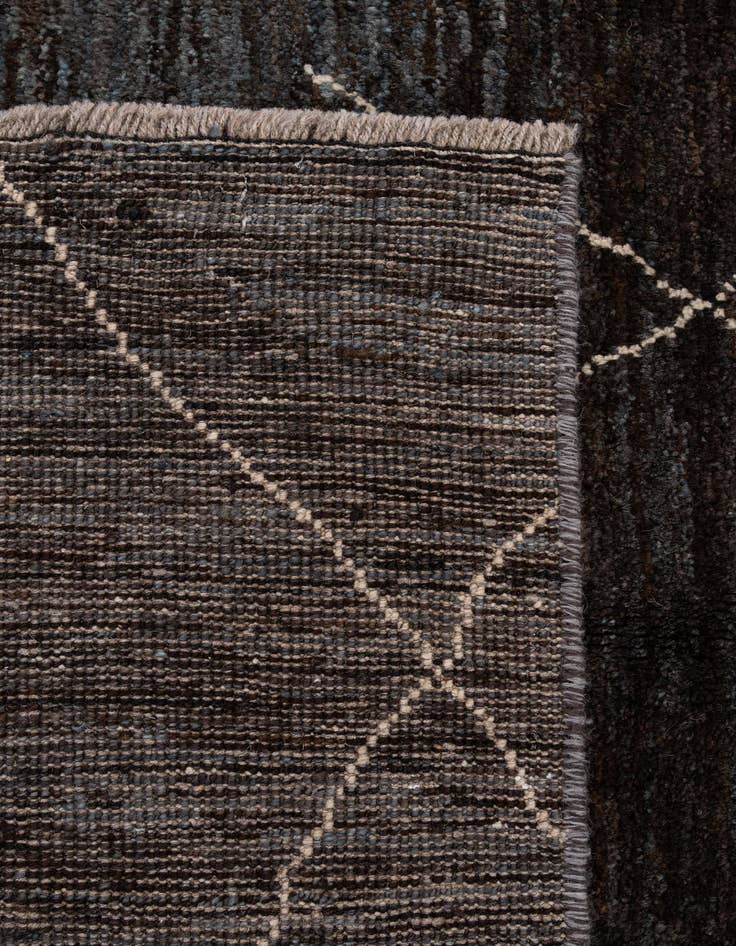 Detail image of  5' 2 x 7' 7  Hand Knotted Moroccan Wool Rug