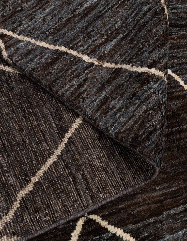 Detail image of  5' 4 x 8' 10  Hand Knotted Moroccan Wool Rug