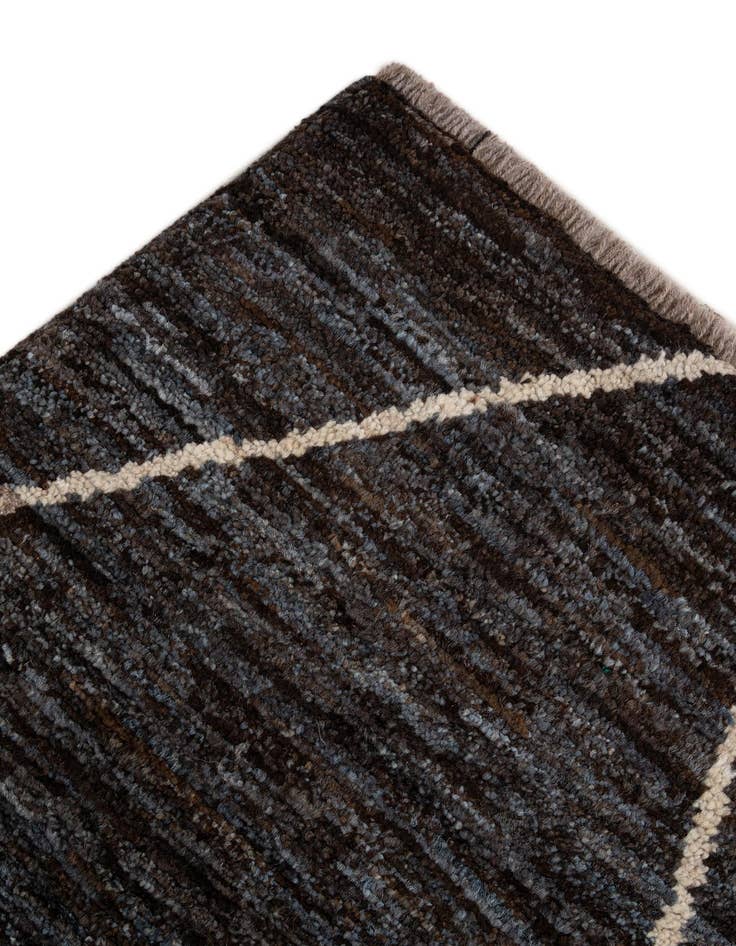 Detail image of  5' 4 x 8' 10  Hand Knotted Moroccan Wool Rug